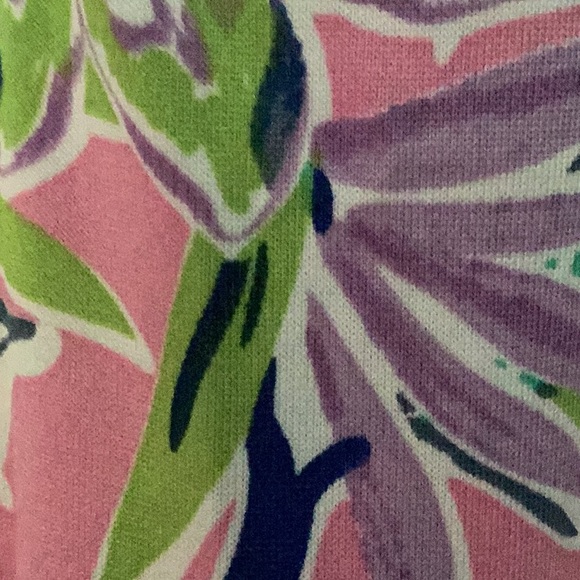 Tropical Pink and Green Mini Dress - Picture 2 of 5